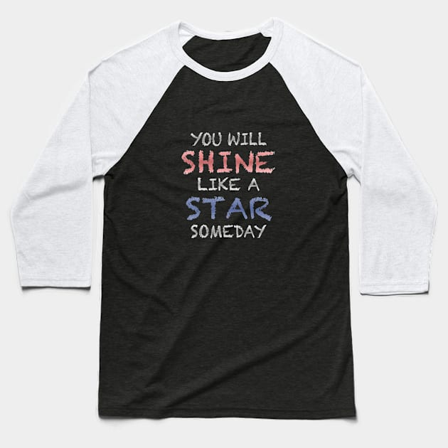 Shining Star Baseball T-Shirt by PolyLine